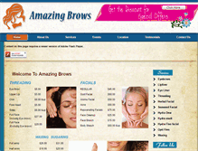 Tablet Screenshot of amazingbrows.com